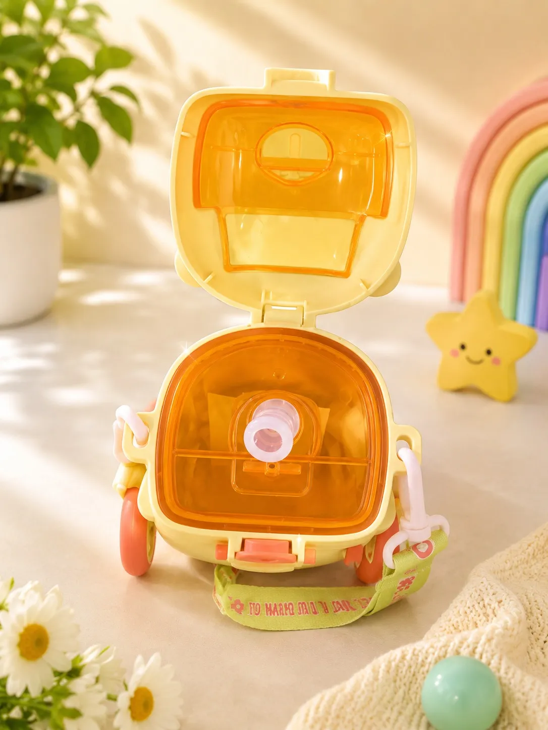 Yellow Premium Cool Cute Bus Kids Sipper Cup — bulk from ₹251
