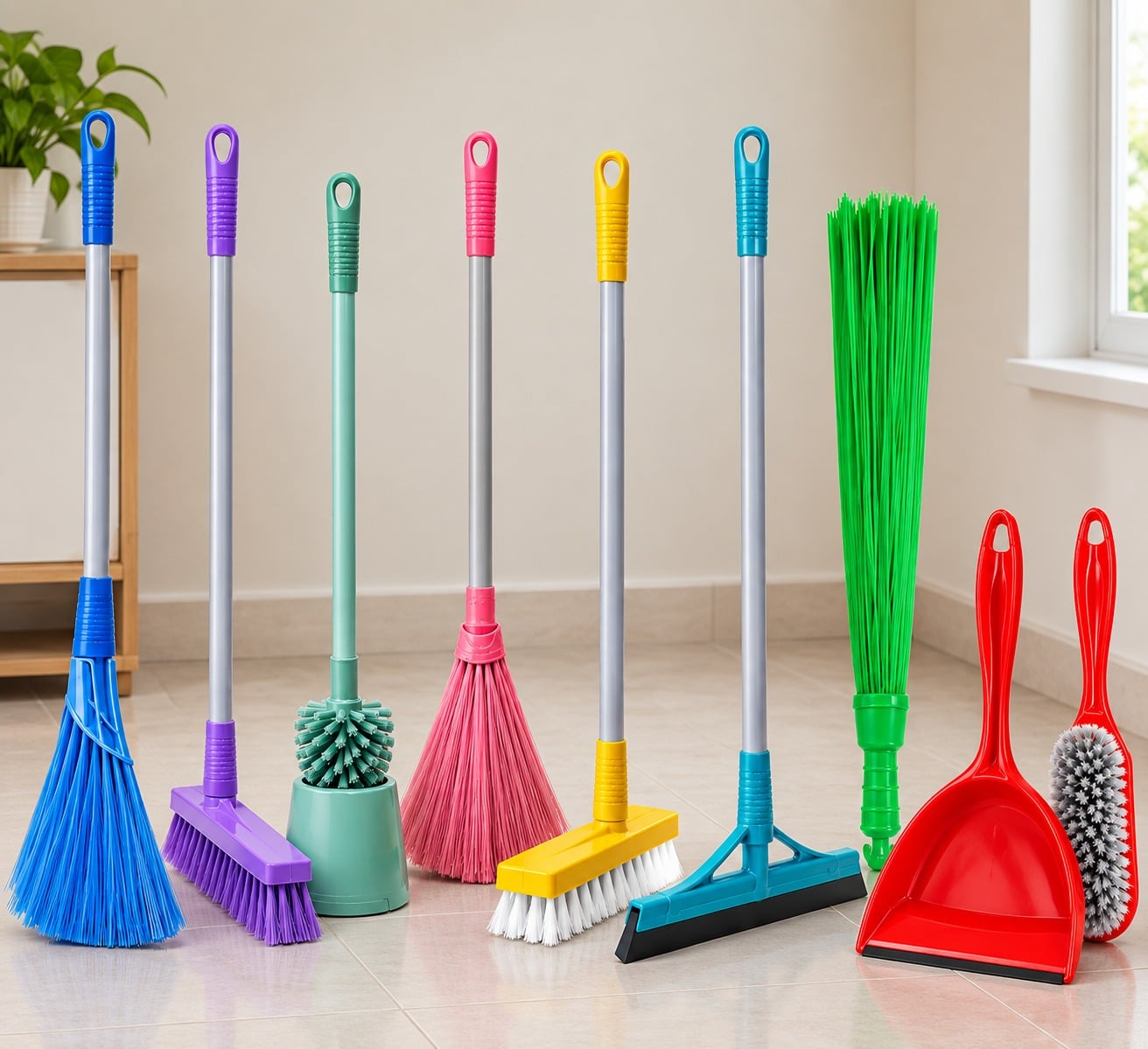Plastic Broom in bulk
